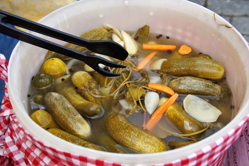 Cucumber with other veggies