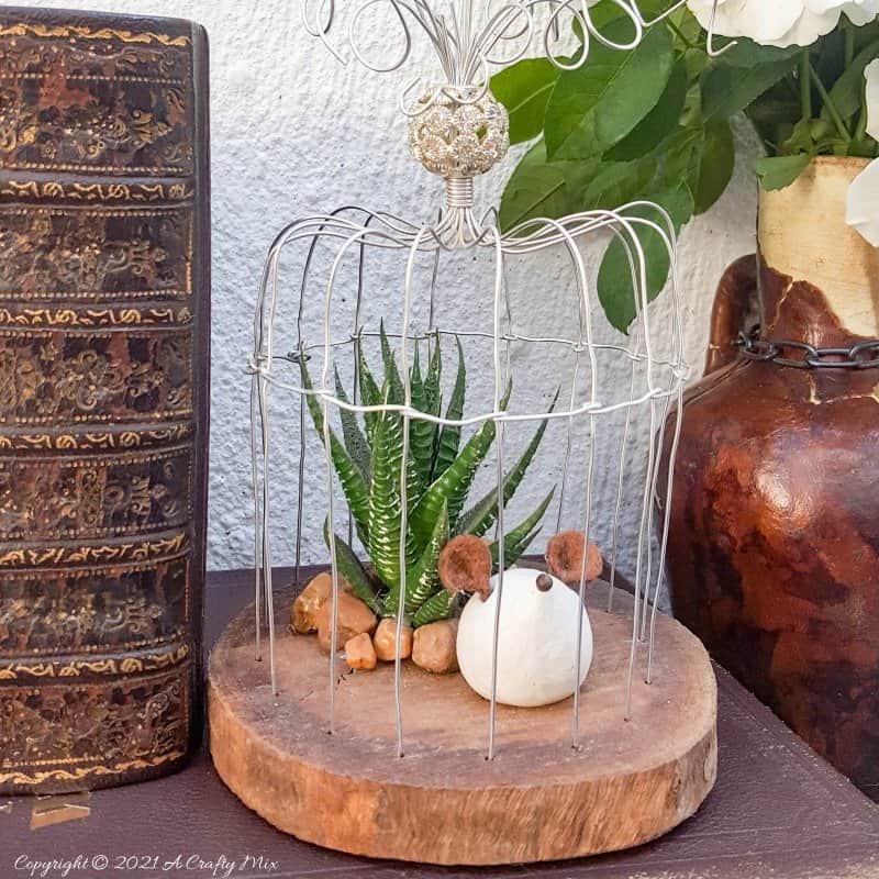 DIY Art Deco Wire Birdcage