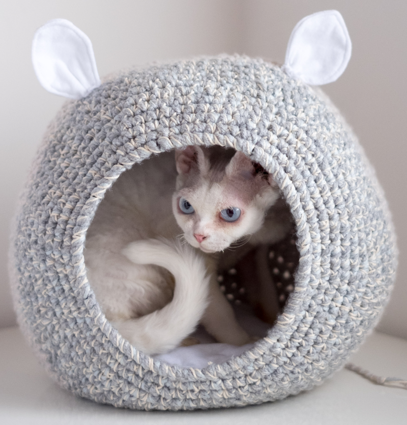 DIY Covered Cat Cave