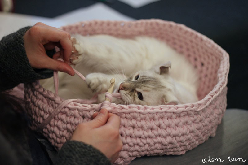 DIY Crochet Cat Cave