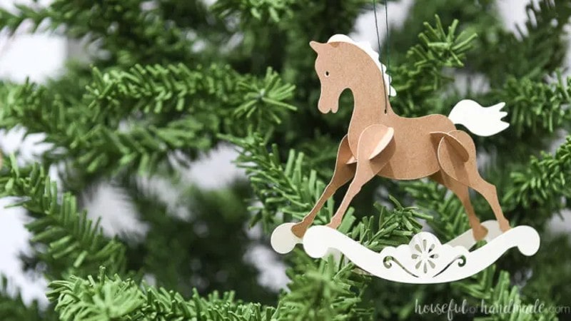 DIY Horse Christmas Ornaments