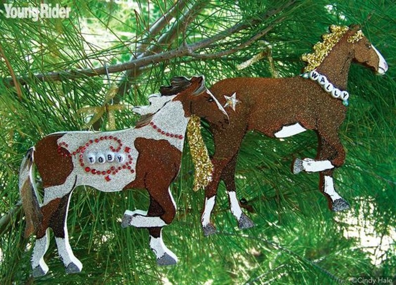 DIY Horse Christmas Ornaments