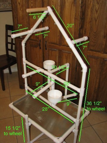 DIY PVC Pipe Perch