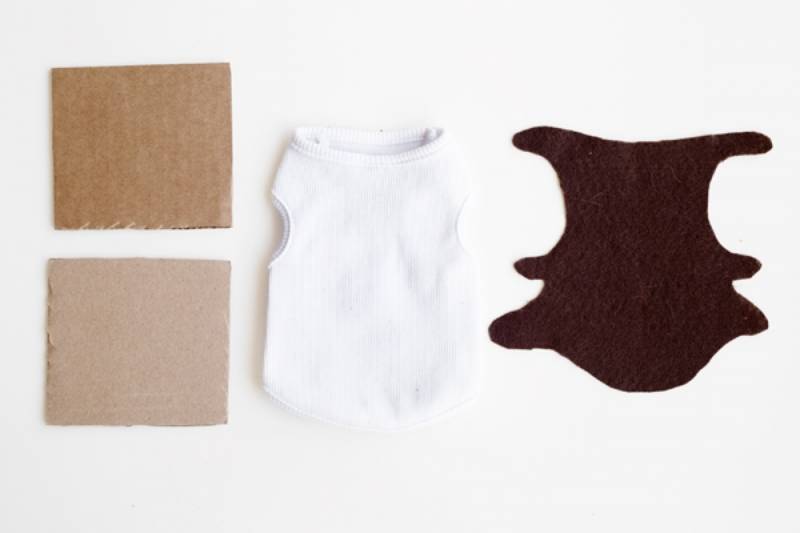 DIY smores dog costume