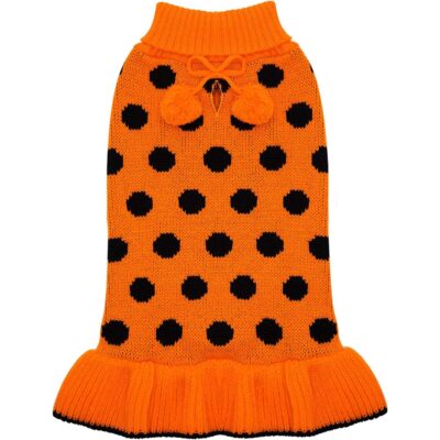 Dog Sweater Pom-Pom Ball for Fall Winter