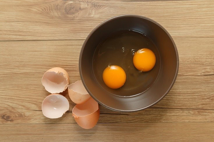 Eggs on Bowl