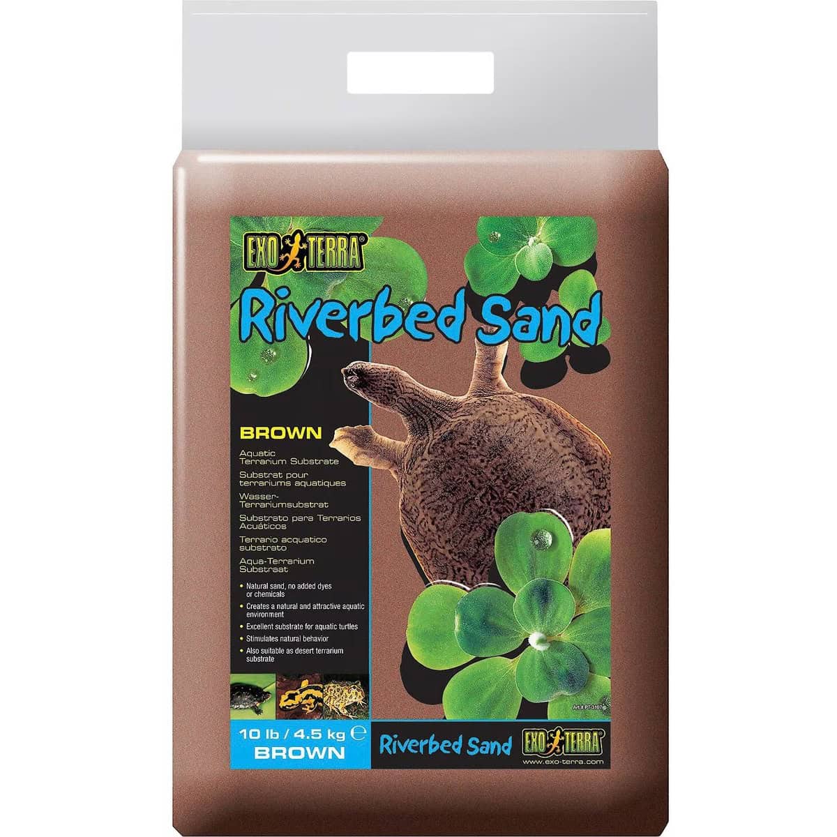 Exo Terra Riverbed Sand Brown Aquatic Terrarium Substrate 