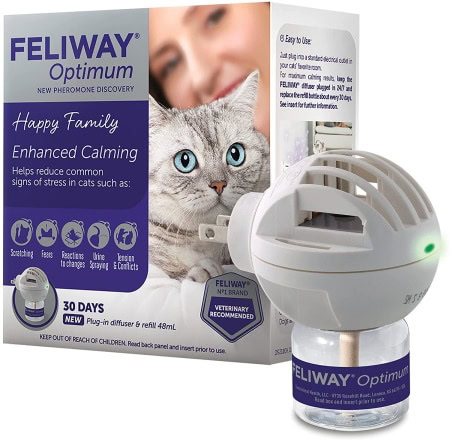 Feliway Optimum Enhanced Calming 30 Day Calming Diffuser for Cats