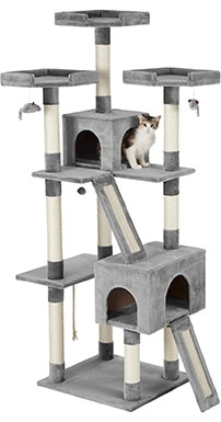 Frisco Faux Fur Cat Tree And Condo