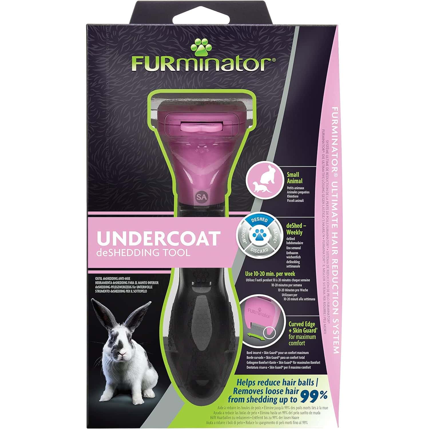 Furminator Undercoat Deshedding Tool for Small Animal
