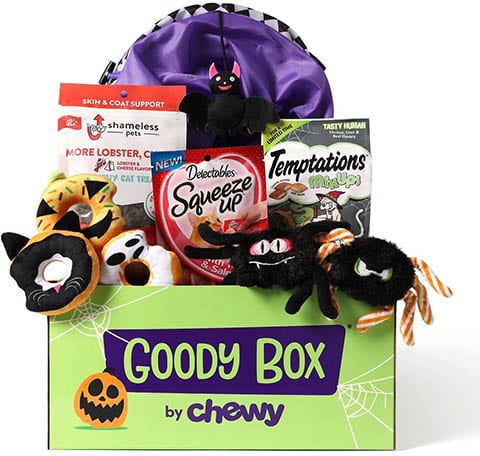 Goody Box Halloween Cat Toys and Treats