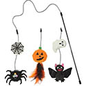 Halloween Teaser Wand Cat Toy with Catnip