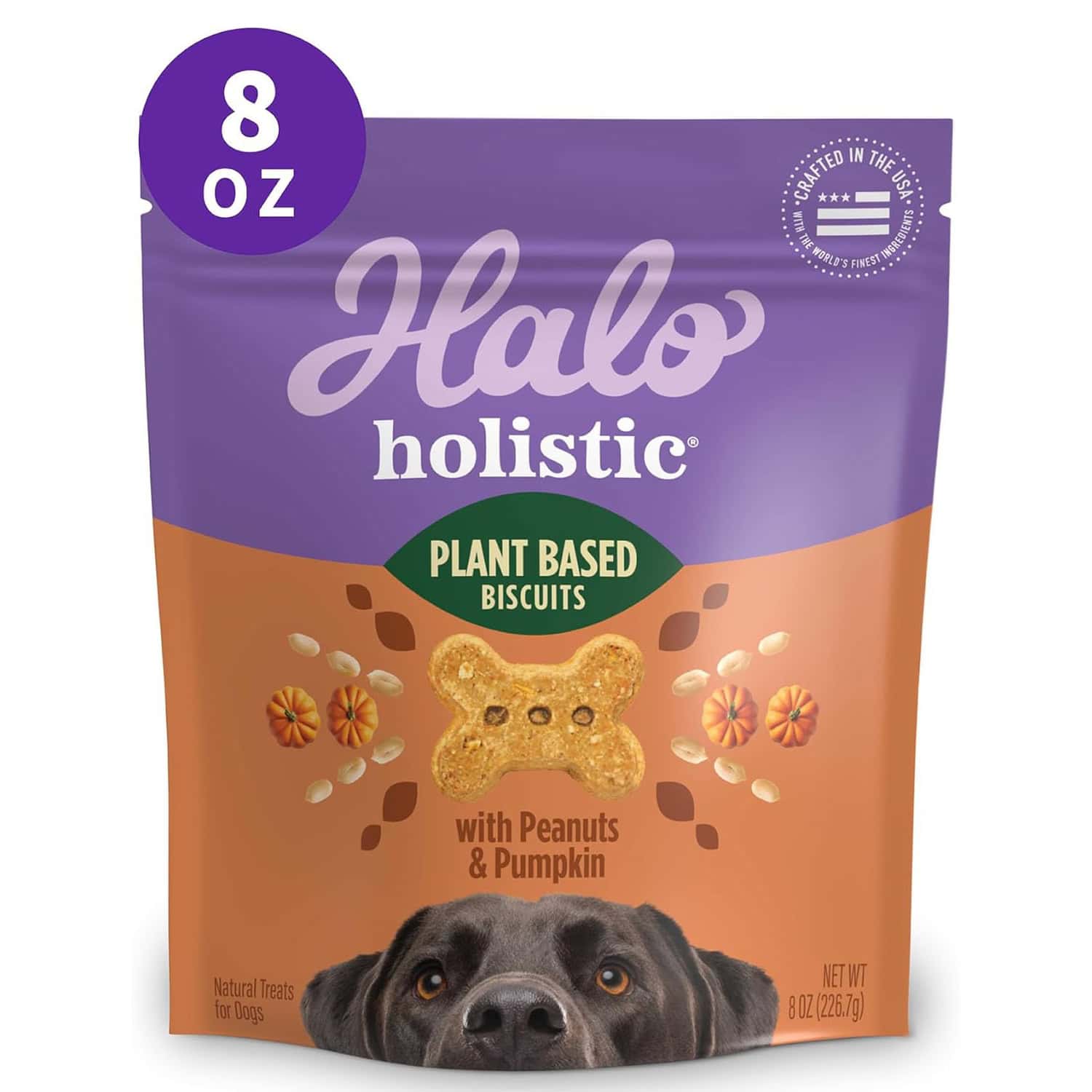 Halo Plant-Based Dog Treats with Peanuts & Pumpkin
