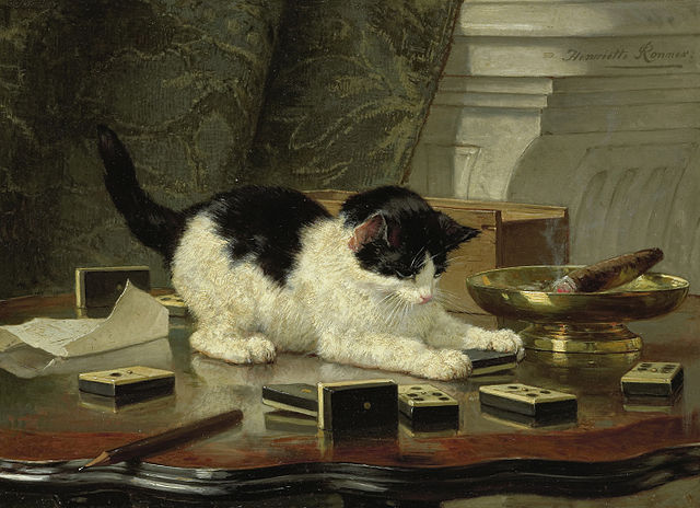 Henriëtte Ronner-Knip - Katjesspel_Wikimedia Commons