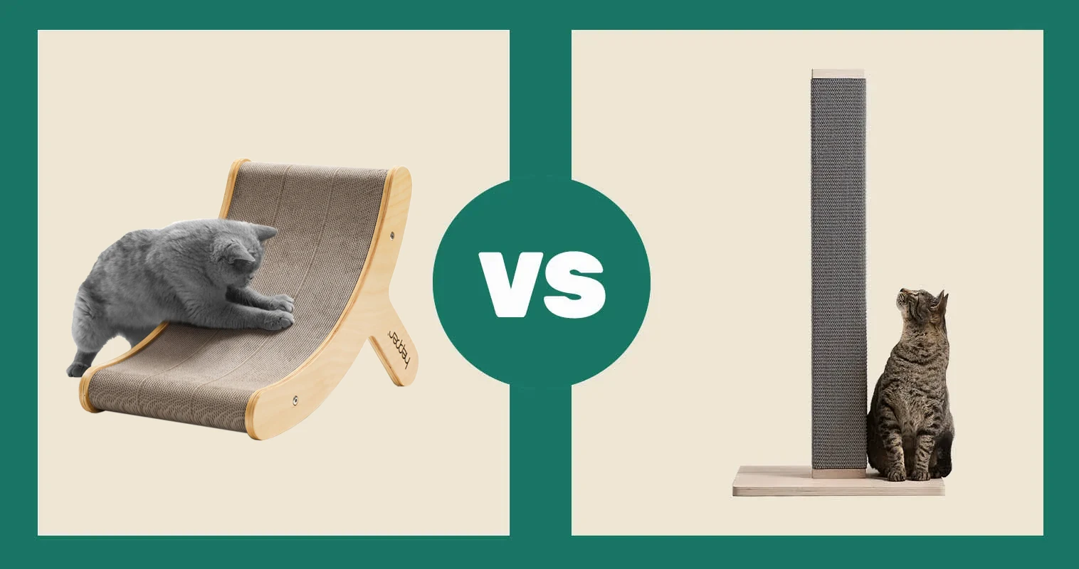 Hepper Hi Lo Cat Scratcher vs Tuft Paw Zip Scratcher