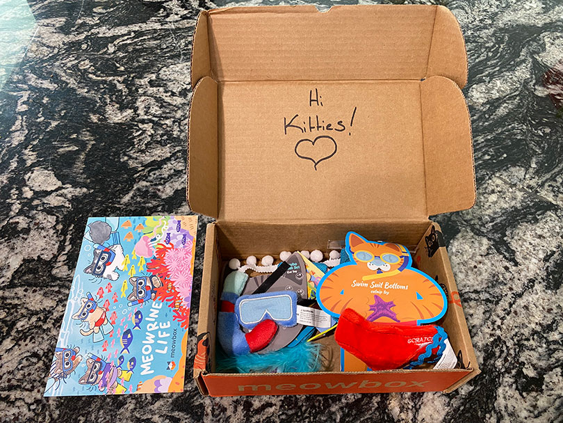 Meowbox contents