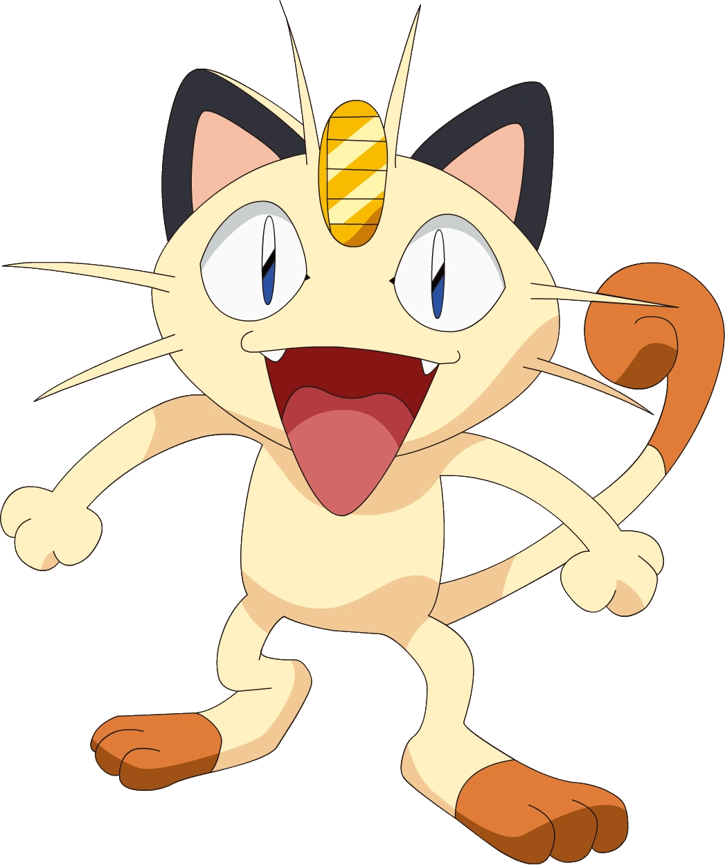 Full body Meowth Smiling