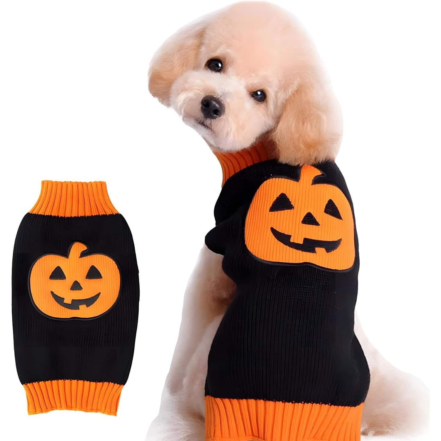 Nacoco Pumpkin Dog Sweater