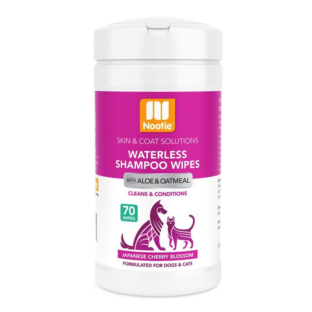 Nootie Japanese Cherry Blossom Dog & Cat Waterless Shampoo Wipes