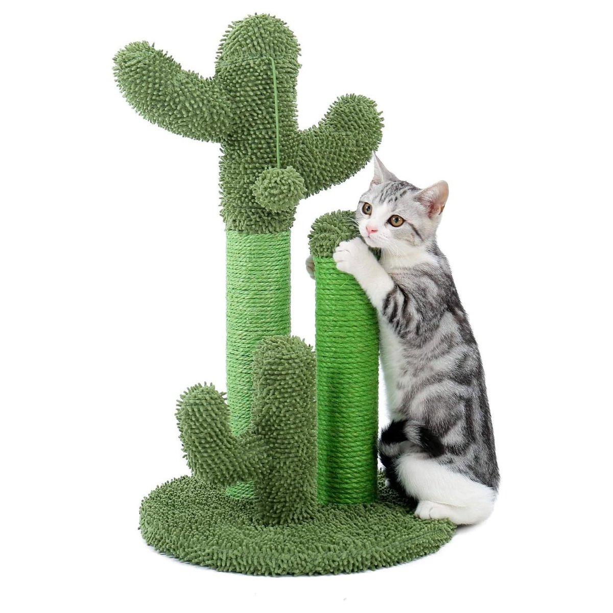 PAWZ Road Cactus Cat Scratching Post with Natural Sisal Ropes