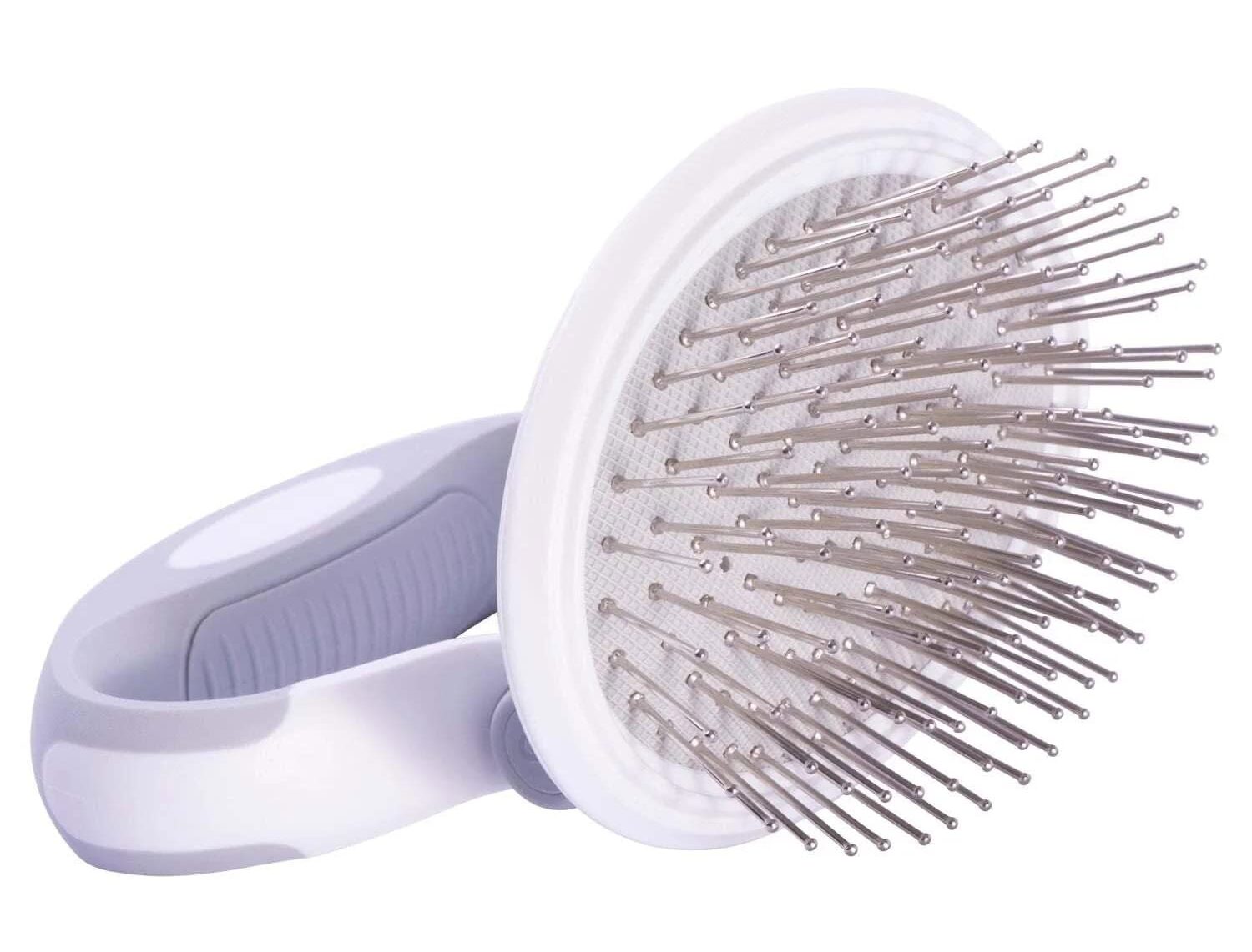 Pet Life Gyrater Swivel Dog Grooming Pin Brush
