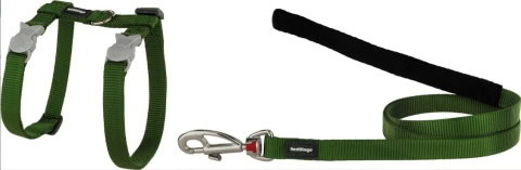Red Dingo Classic Nylon Cat Harness & Leash