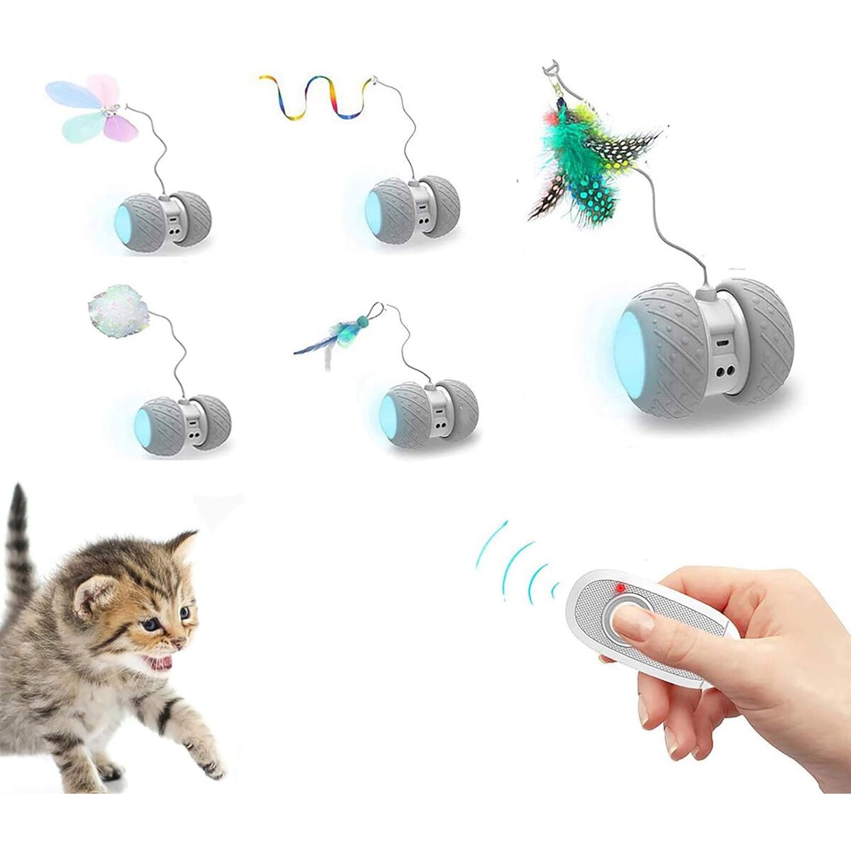 Remote Control_Robotic Cat Toys for Indoor Cats New