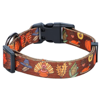 Rhea Rose Fall Thanksgiving Dog Collar