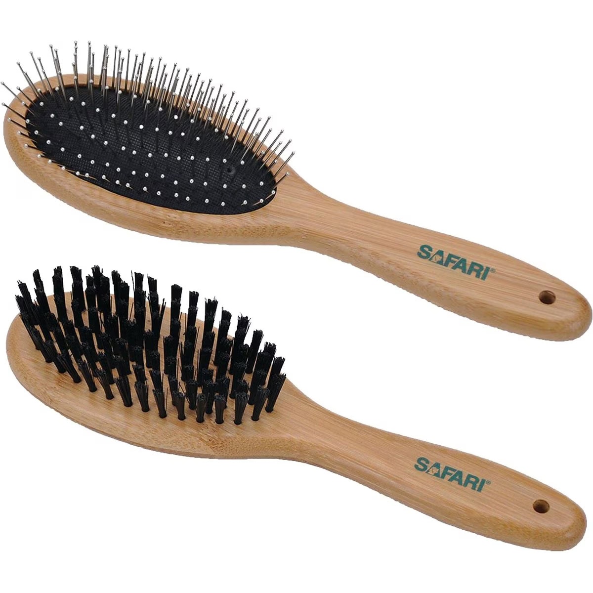 Safari Wire Pin Handle Brush & Bristle Dog Brush