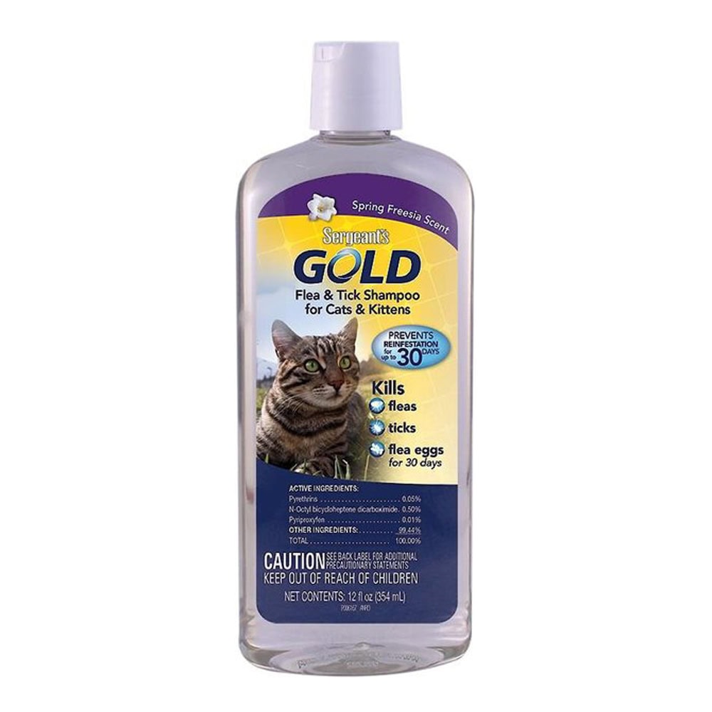 Sergeant's Gold Flea & Tick Cat Shampoo