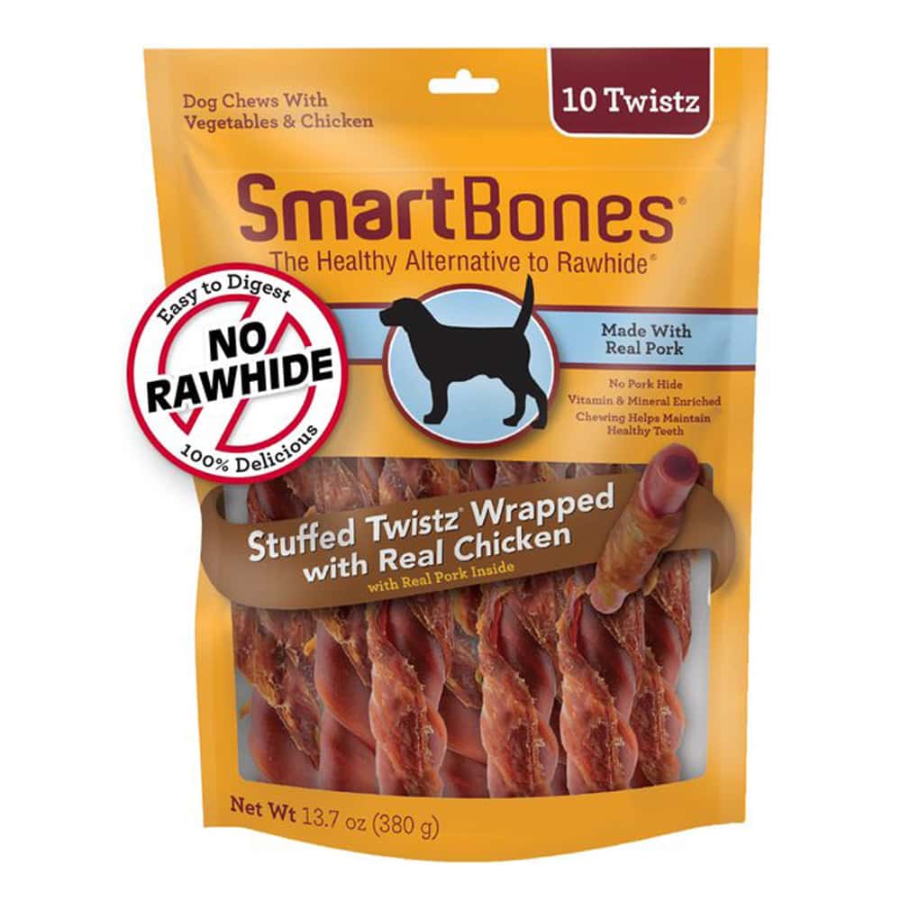 SmartBones Chicken Wrapped Stuffed Twistz Dog Treats