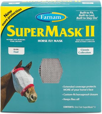 SuperMask II Fly Mask Without Ears for Foals