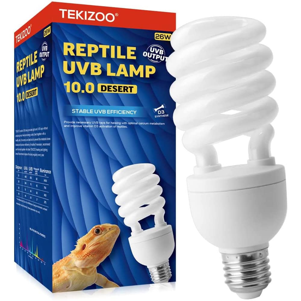 TEKIZOO UVA UVB Light Bulb Fluorescent Lamp