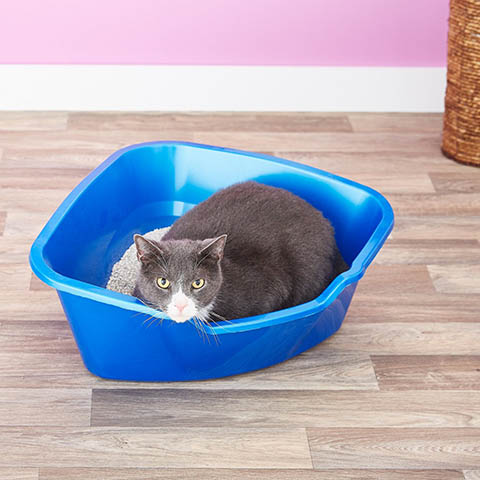 Van Ness High Side Corner Cat Litter Pan