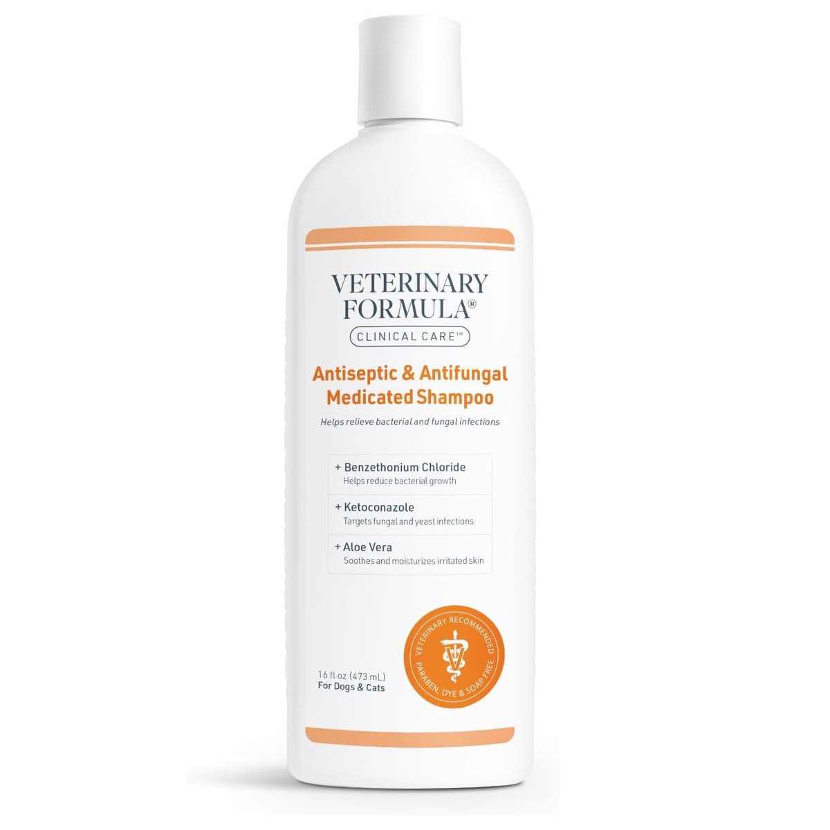Veterinary Formula Clinical Care Antiseptic and Antifungal Medicated Shampoo for Dogs & Cats