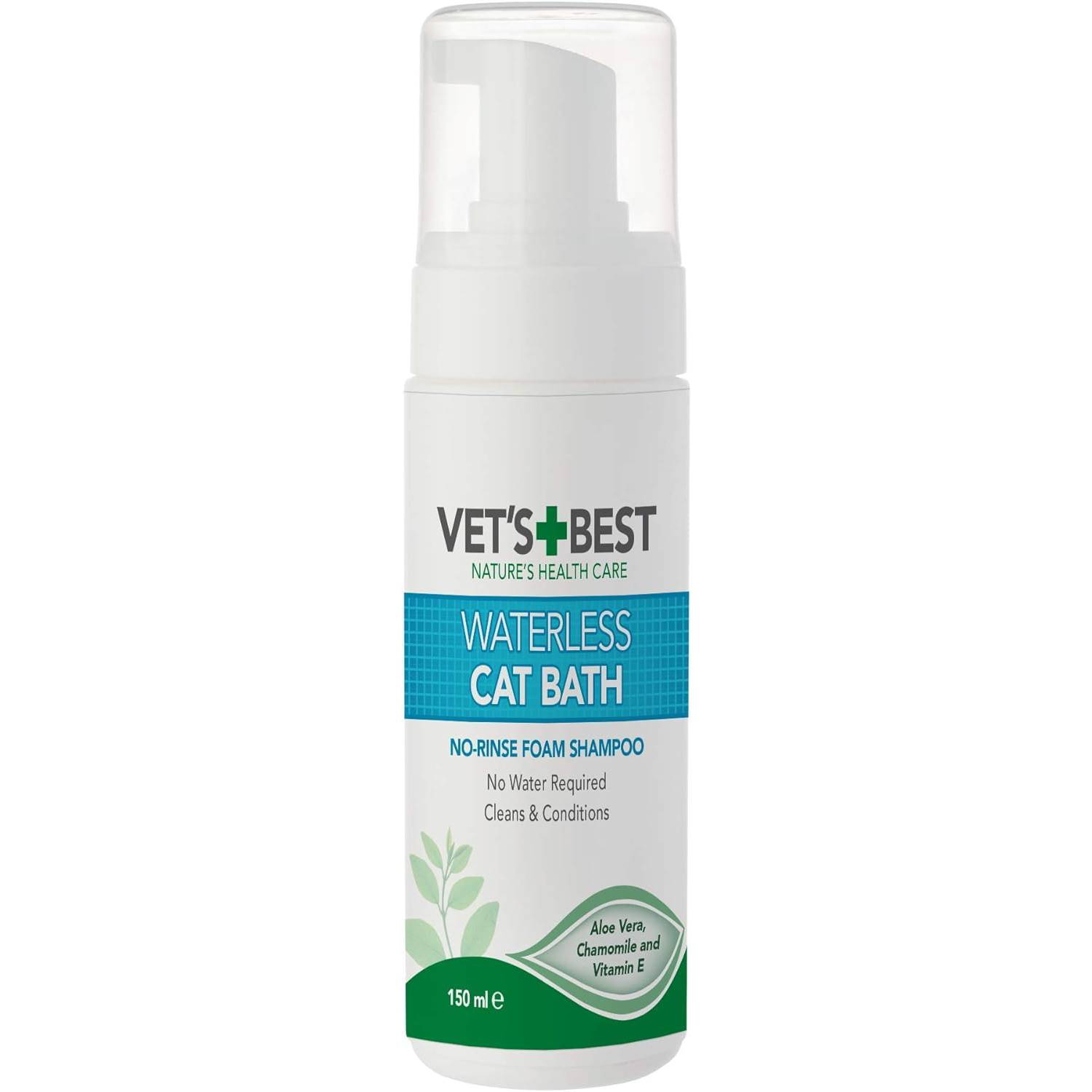 Vet’s Best Natural Waterless Cat Bath Shampoo new