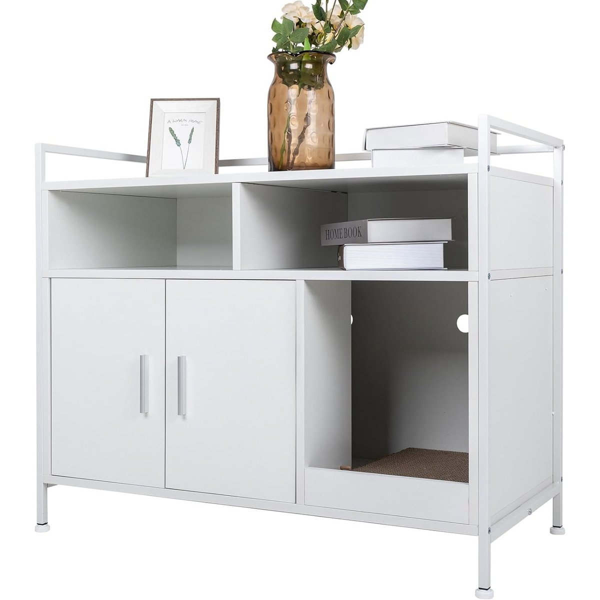 Yusing Litter Box Enclosure/Storage Shelf