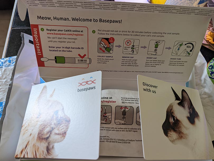 basepaws cat kit contents