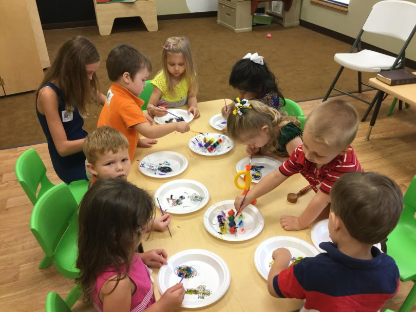 children in the classroom
