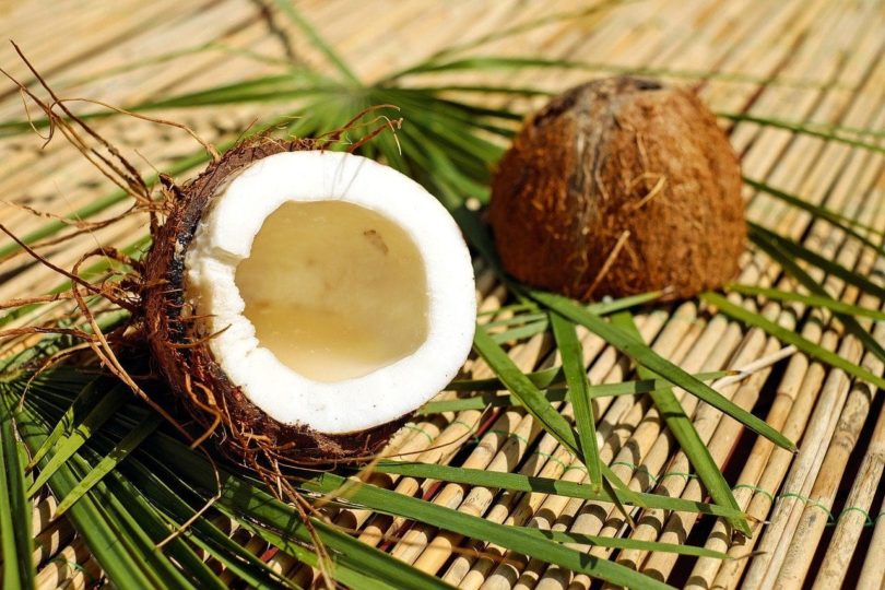 coconut halved