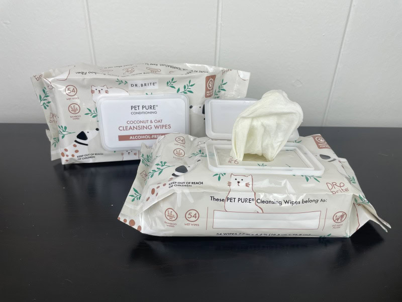 dr. brite pet pure cleansing wipes