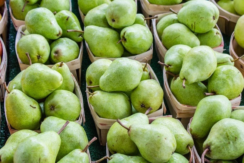 green pears
