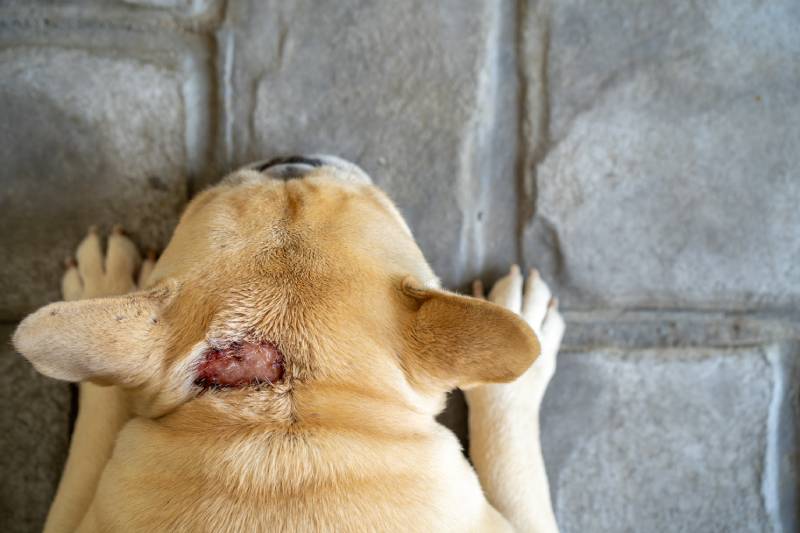 hot spot on dogs neck during summer heat