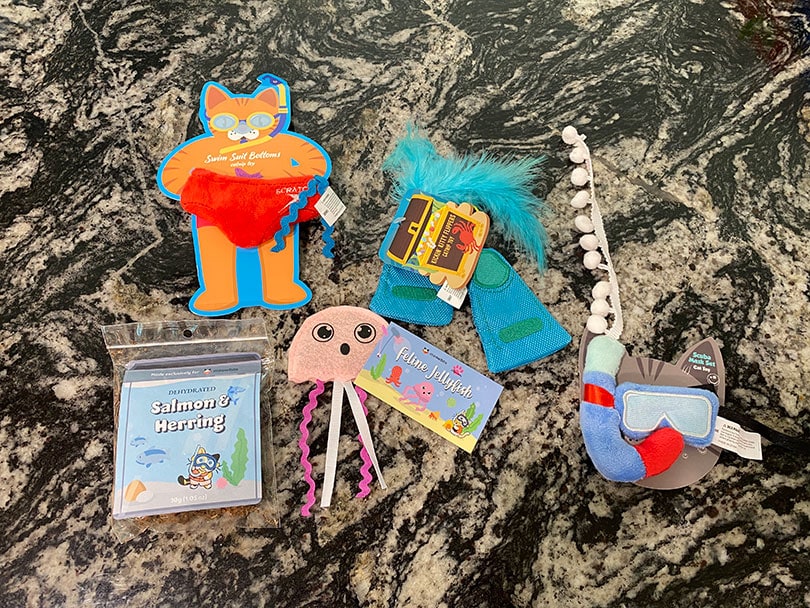 meowbox treats and toys