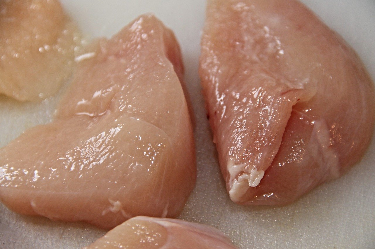 raw chicken fillet