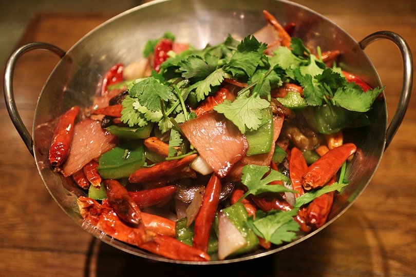 spicy food on a pot