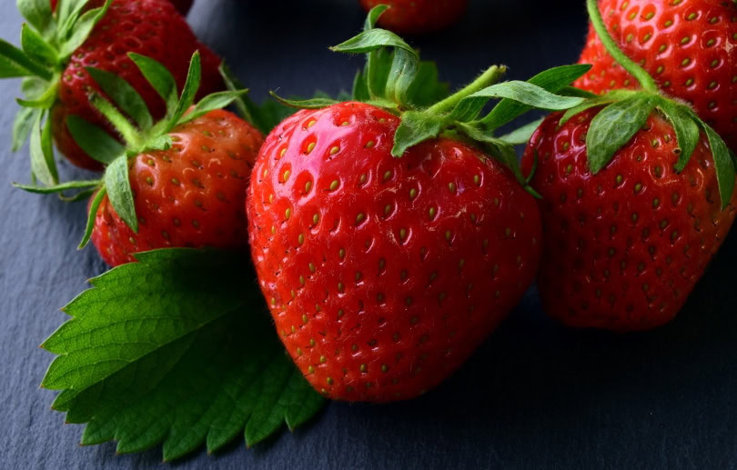 strawberries close up
