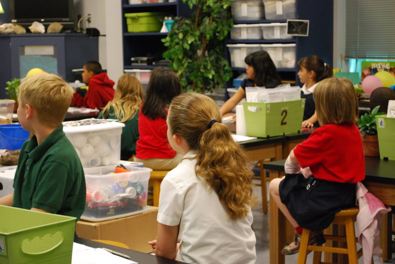 students in the classroom
