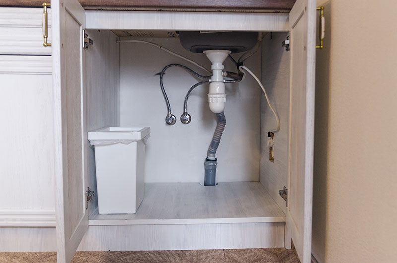 under the sink