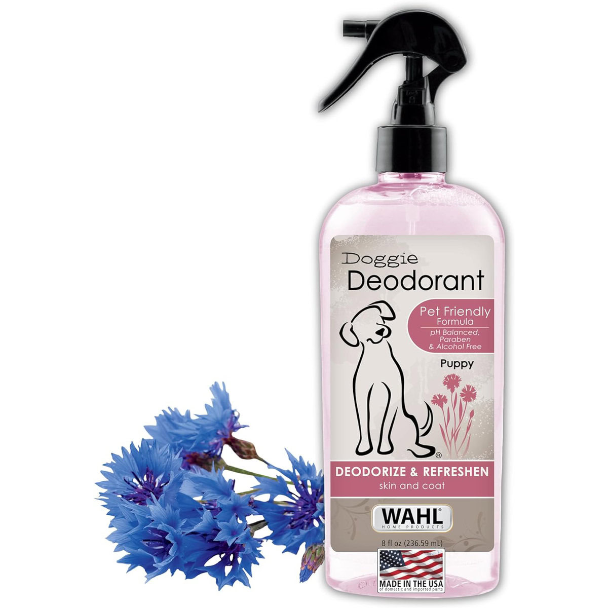 Wahl USA Cornflower Aloe Pet Deodorant Spray for All Dogs & Cats